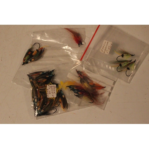 574 - A lot of assorted packs of fishing flies.