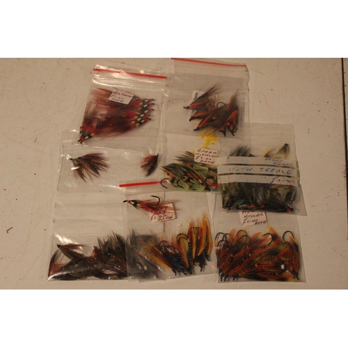 575 - A lot of assorted packs of fishing flies.