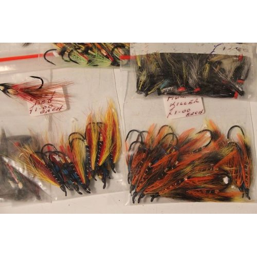 575 - A lot of assorted packs of fishing flies.