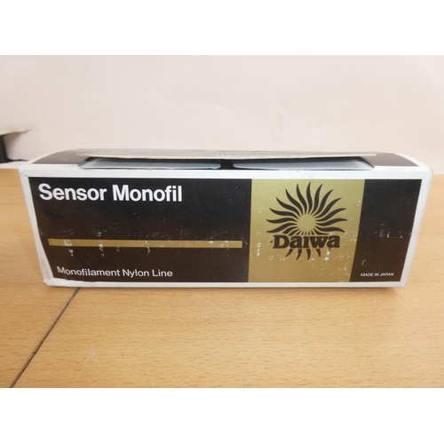 320 - A boxed set of 12 Daiwa Sensor Monofil monofilament nylon line - 4lb fishing reels.