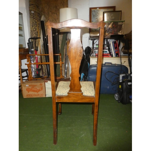 330 - A set of four upholstered dining room chairs.