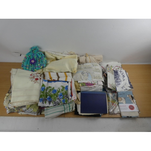 331 - A large lot of assorted vintage linen etc.