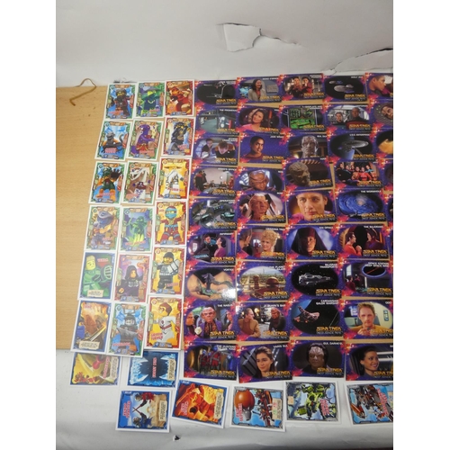 348 - A mixed lot of collectors cards to include Star Trek, Lego Ninjago, Dragon Ball 2 and more.