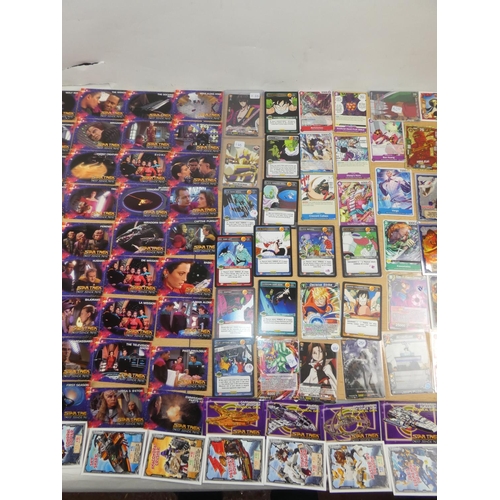 348 - A mixed lot of collectors cards to include Star Trek, Lego Ninjago, Dragon Ball 2 and more.