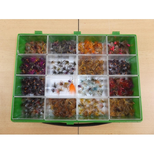 391 - A cased set of assorted lake flies.