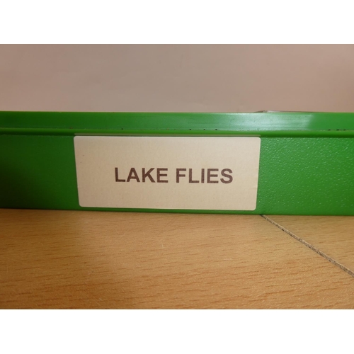 391 - A cased set of assorted lake flies.