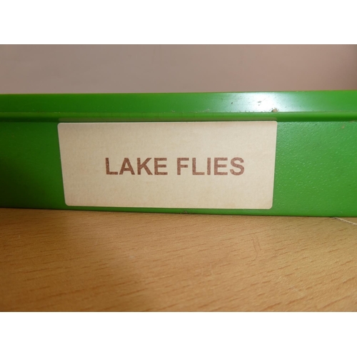 393 - A cased set of assorted lake flies.