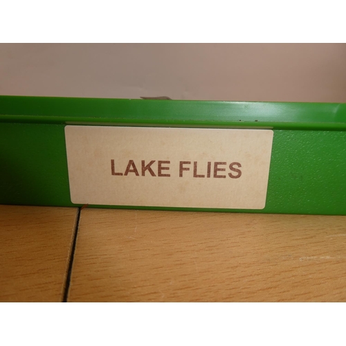 397 - A cased set of assorted lake flies.