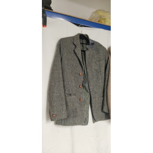 206 - Two vintage Harris Tweed jackets.