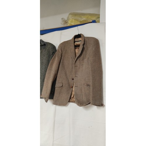 206 - Two vintage Harris Tweed jackets.