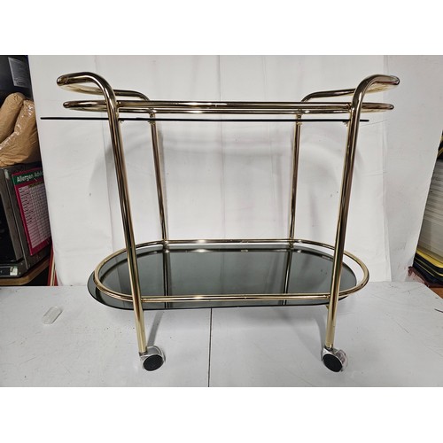 126 - A stunning vintage/ Mid Century hostess trolley/ bar cart.