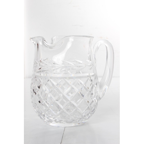 179 - A stunning Waterford Crystal 'Glandore' pattern ice lip pitcher, unstamped.