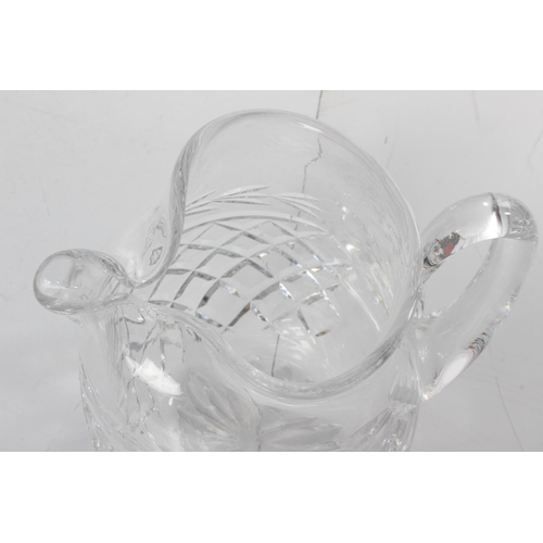 179 - A stunning Waterford Crystal 'Glandore' pattern ice lip pitcher, unstamped.