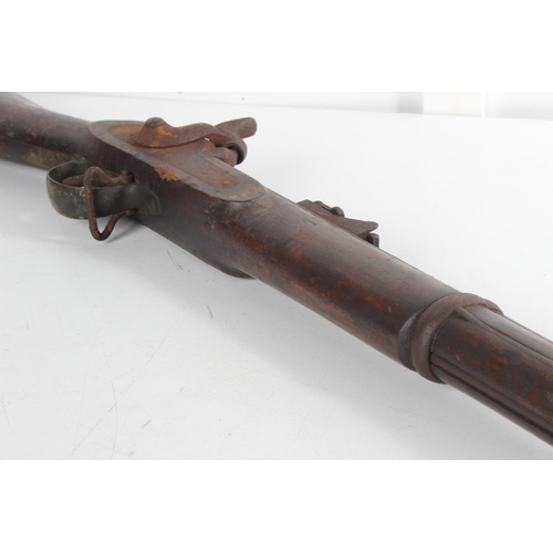 203 - An antique British 3 band 1853 Enfield Rifle.