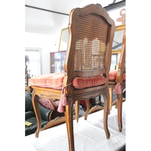 204 - A stunning set of 6 antique style French Berger dining chairs, to include 2 carvers.