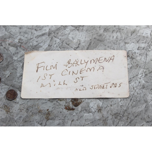 206 - A rare piece of local cinema history, an original cinema reel from the 1st Ballymena Cinema, 'Old St... 