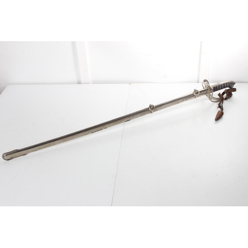 210 - A stunning Victorian British Royal Artillery Officer's Dress Sword with Scabbard & leather case.