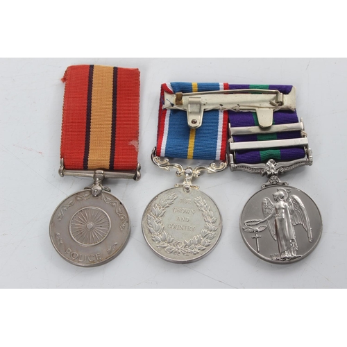 229 - A collection of 3 medals, to include a National Service 1939-60 medal & MORE.