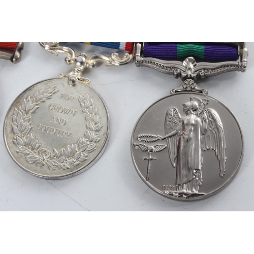 229 - A collection of 3 medals, to include a National Service 1939-60 medal & MORE.