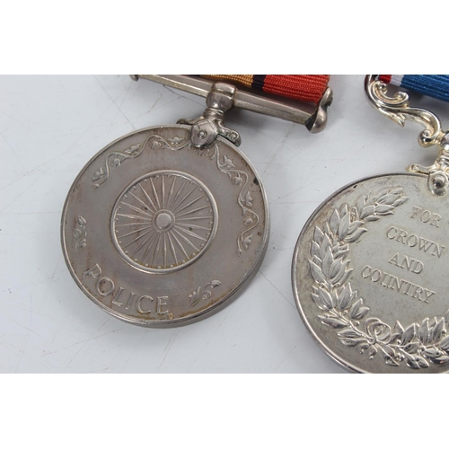 229 - A collection of 3 medals, to include a National Service 1939-60 medal & MORE.