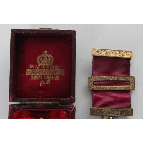 237 - A gilt silver Masonic Jewel/ medal & Primrose league badge in original box.