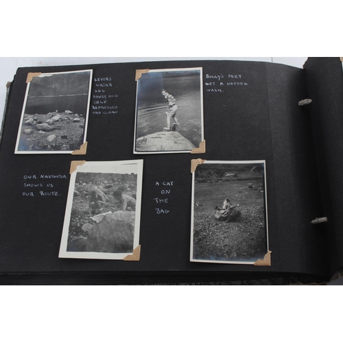 250 - A stunning antique photo album, showing Fred Daly playing in the Irish Open Golf Championship at Por... 