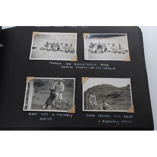 250 - A stunning antique photo album, showing Fred Daly playing in the Irish Open Golf Championship at Por... 