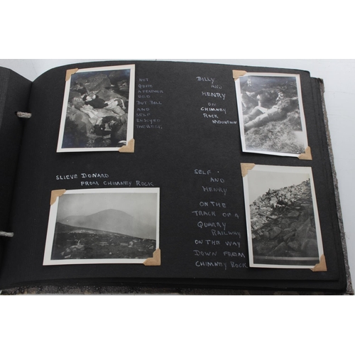 250 - A stunning antique photo album, showing Fred Daly playing in the Irish Open Golf Championship at Por... 