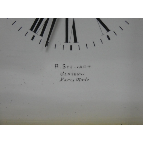 303 - A stunning antique French Carriage clock, dial reading R Stewart, Glasgow, Paris made with striking ... 