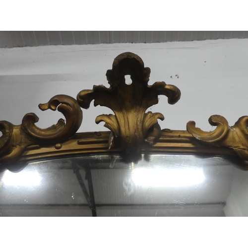 314 - A stunning antique over manlte mirror with decorative carved wooden frame, in need of some restorati... 