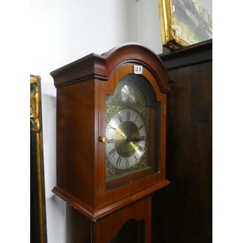 325 - *WITHDRAWN* A modern grandfather/ longcase clock, retailed by James Stewart  Armagh.