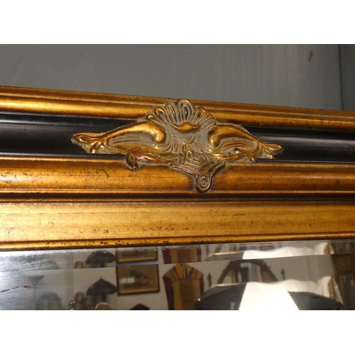 328 - A stunning & large antique style mirror, with decorative frame & bevelled glass. Measures 36x72inche... 