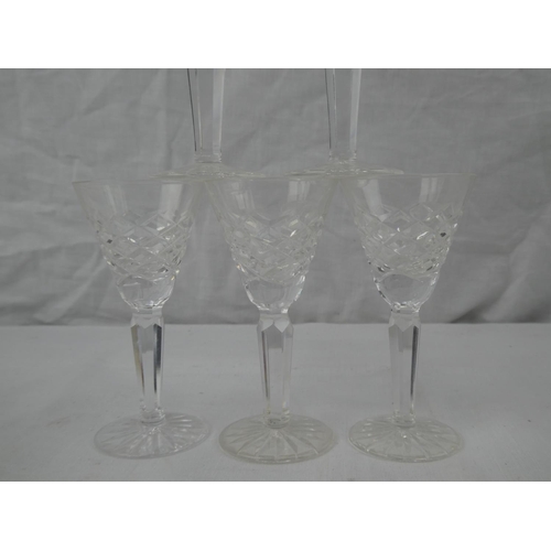 341 - A set of 5 Waterford Crystal Liqueur glasses.