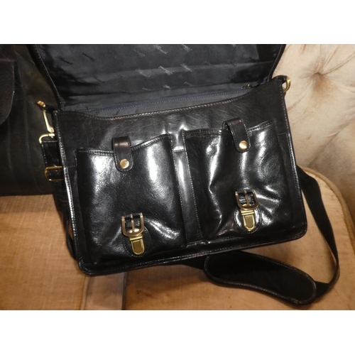 360 - 3 leather briefcases/ bags.