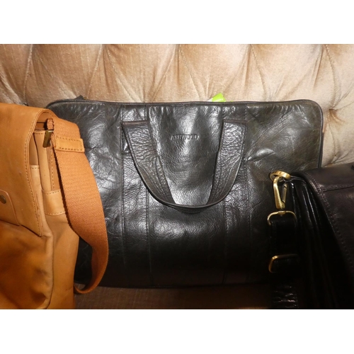 360 - 3 leather briefcases/ bags.