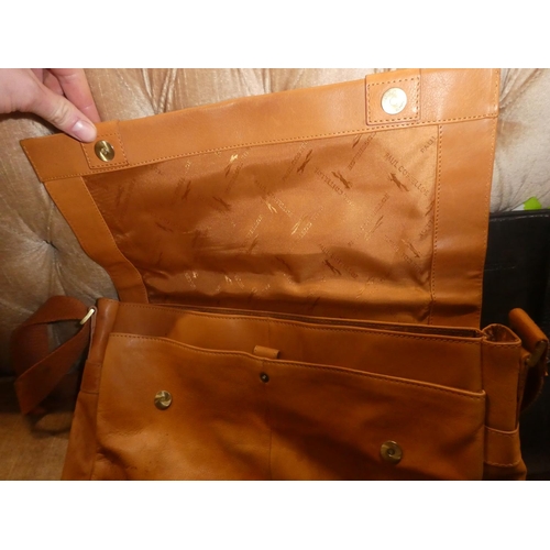 360 - 3 leather briefcases/ bags.