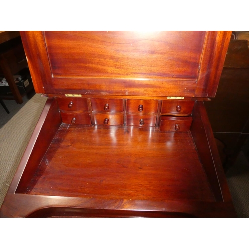 383 - An antique style Davenport desk/ bureau.