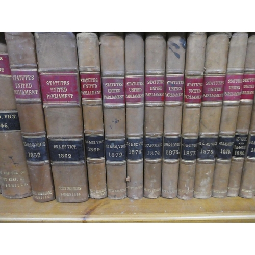 426 - A stunning collection of 24 antique books of local historical interest, 'General Statutes' & 'Statut... 