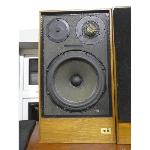 443 - A pair of vintage AR-11 speakers.