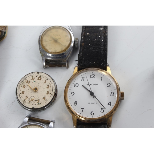 254 - An assortment of various vintage wristwatches etc.