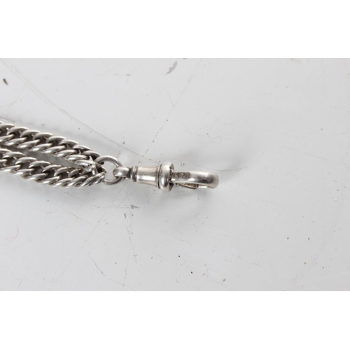 269 - A sterling silver Albert chain, measuring approx 160cm weighing 98 grams.