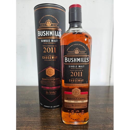 244 - A bottle of Bushmills 2011 'Causeway Collection' single malt whiskey, finished in Banylus Casks.