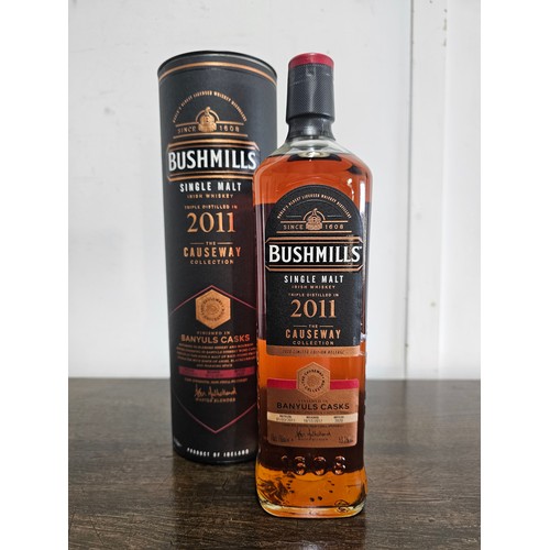 245 - A bottle of Bushmills 2011 'Causeway Collection' single malt whiskey, finished in Banylus Casks.