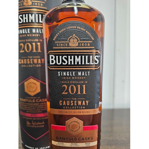 245 - A bottle of Bushmills 2011 'Causeway Collection' single malt whiskey, finished in Banylus Casks.