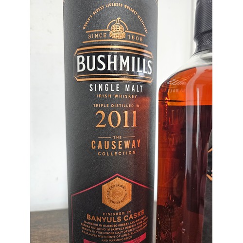 245 - A bottle of Bushmills 2011 'Causeway Collection' single malt whiskey, finished in Banylus Casks.