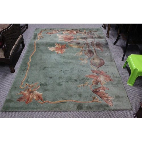 249 - A decorative floor rug by The V & A Nouveau Rug Collection, measuring 1.4m x 2.0m