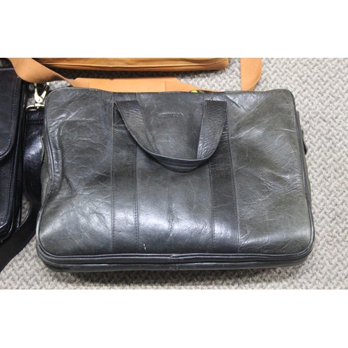 360 - 3 leather briefcases/ bags.