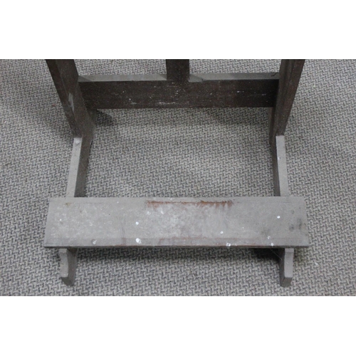 451 - A vintage handmade wooden Church prayer kneeler.