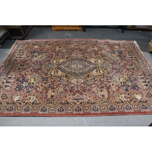 494 - A large modern rug, measuring 78