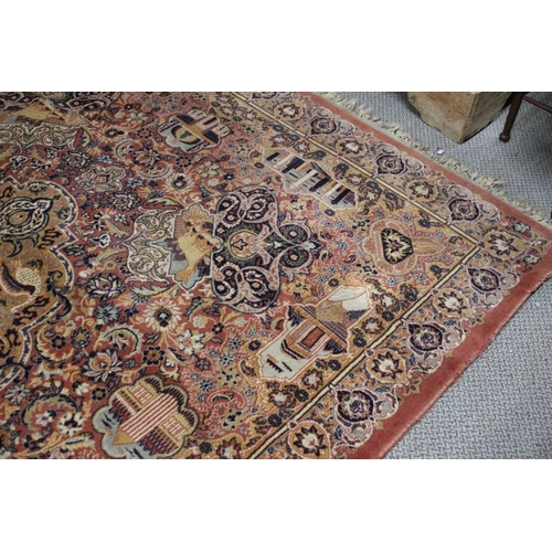 494 - A large modern rug, measuring 78